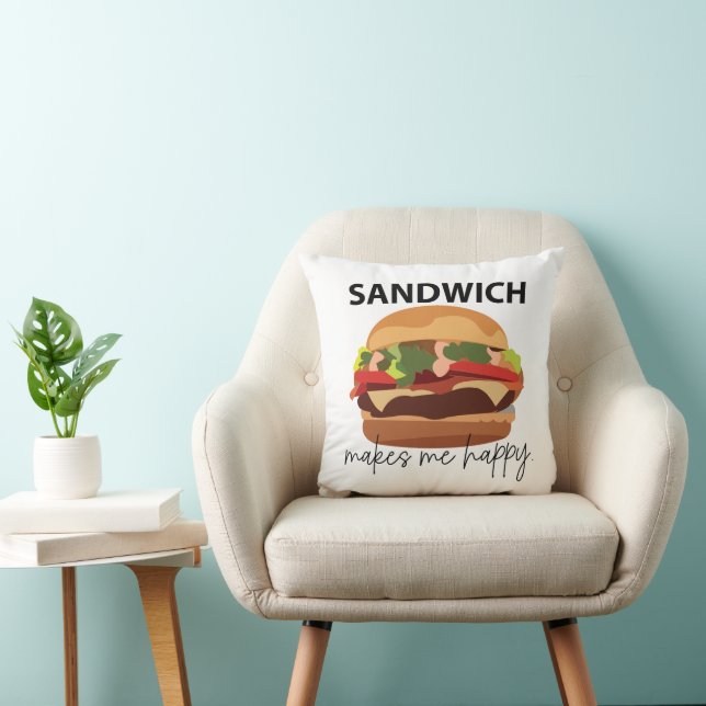 Coussin Sandwich Me Rend Heureux (Chaise)