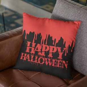 Coussin Sang Rouge Effrayant Qui Goutte Joyeux Halloween