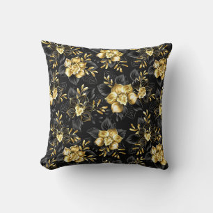 Coussin Sans couture avec orchidées de bijoux