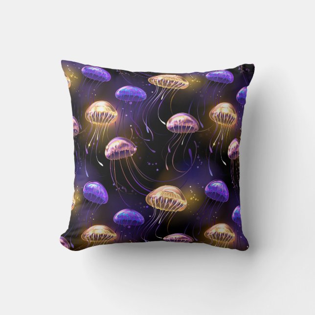 Coussin Sans joint avec méduse éclatante (Recto)