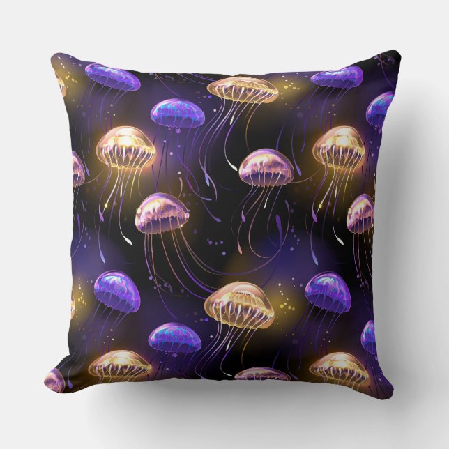 Coussin Sans joint avec méduse éclatante (Recto)