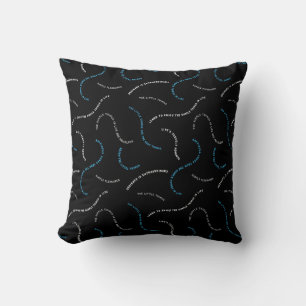 Coussin Sans prix motif de texte Wavy Abstrait