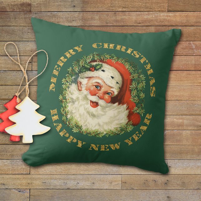 Coussin Santa Claus classique rétro (Créateur téléchargé)