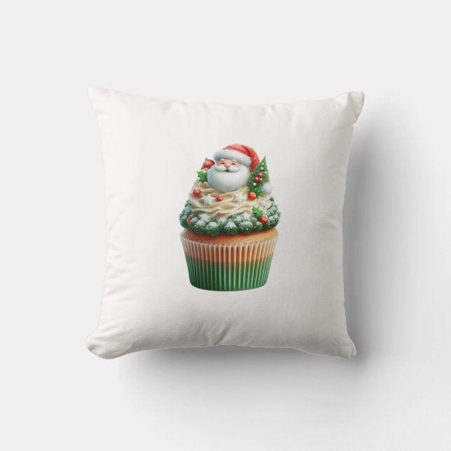Coussin santa claus cupcakes cushion (Recto)