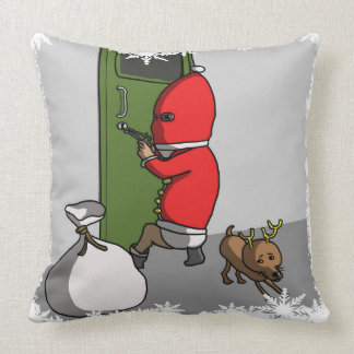 Coussin Santa Claus forgot to put on his pants（ズボンを忘れたサンタ）