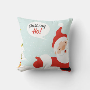 Coussin Santa Claus - juste dire go