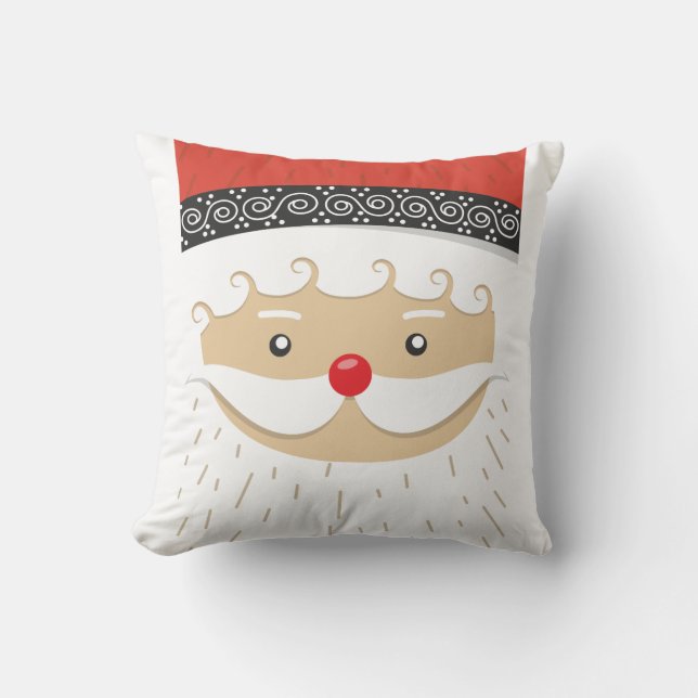 COUSSIN SANTA CLAUS NOËL JETER LE COULEUR (Recto)