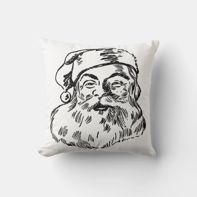 Coussin Santa Claus St Nickolas Noël (Recto)