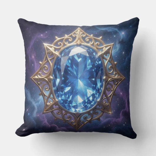 Coussin Saphir – La pierre de la vérité et de la sagesse (Recto)