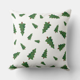 Coussin Sapin de fête – Motif d'arbre de Noël