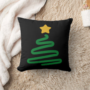 Coussin Sapin de Noël drôle