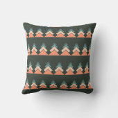 Coussin Sapin de Noël Moderne Tendance enneigé (Verso)