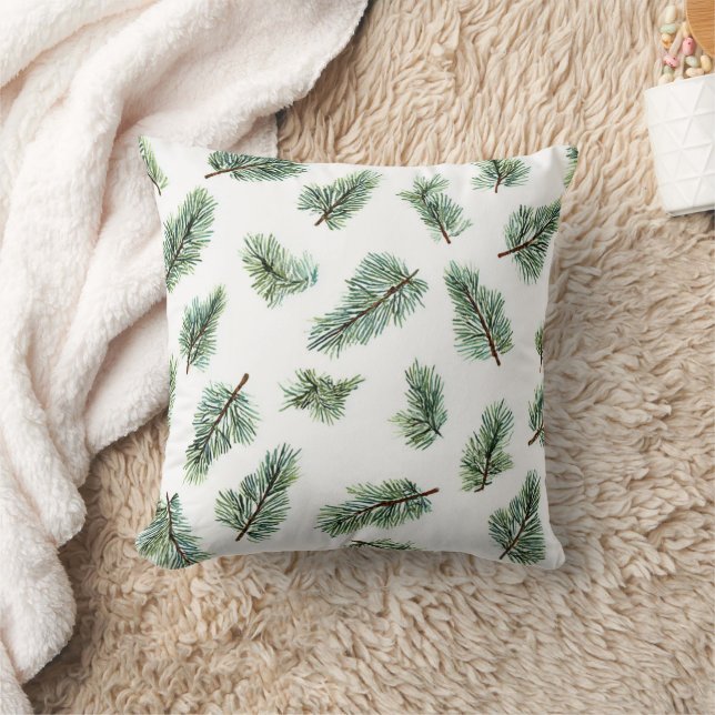 Coussin Sapin de Noël vert (Couverture)