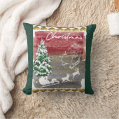 Coussin Sapins de Noël vintage (Couverture)