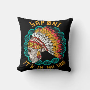 Coussin Saponi Heritage Native American Race Saponi Tribe