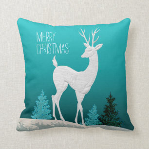 Coussin Sarcelle d'hiver du cru   de renne de Joyeux Noël