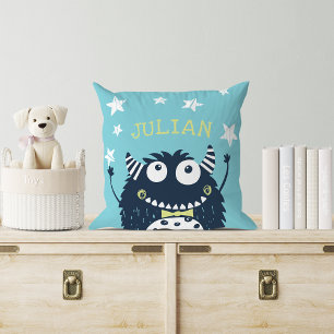 Coussin Sarcelle Monstre personnalisé