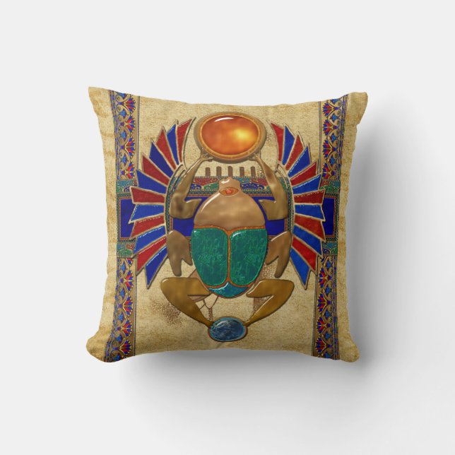 Coussin Sarcophage 3D égyptien (Recto)