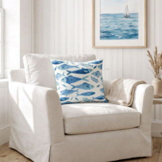 Coussin Sardines Bleues Côtières