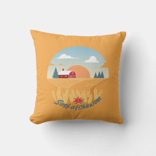 Coussin Saskatchewan vintage