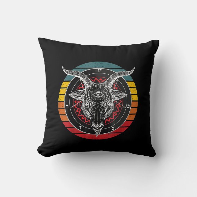Coussin Satan Goat, Don de chèvre (Recto)