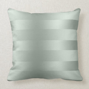 Coussin Satin Motif à pointe vert