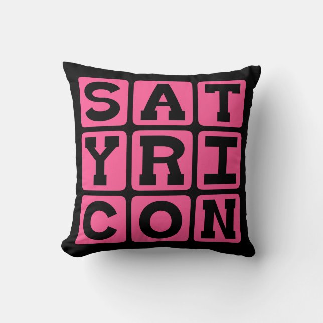 Coussin Satyricon, fiction latine (Recto)