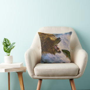 Coussin Saumon à tête d'acier pour grizzli