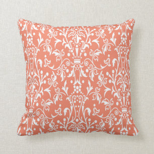 Coussin Saumon Damask
