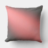 Coussin Saumon rose & gris ombre lune (Recto)