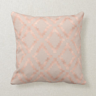 Coussin Saumon Rose Rose Or Ethnic Blush Ivory Pastel