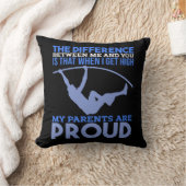 Coussin Saut à la perche - Mes parents sont fiers (Couverture)