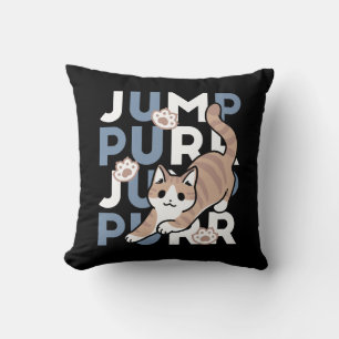 Coussin Sauter Purr Jump : Conception de chat joueuse avec