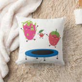 Coussin Sauts De Fruits Sur Trampoline (Couverture)