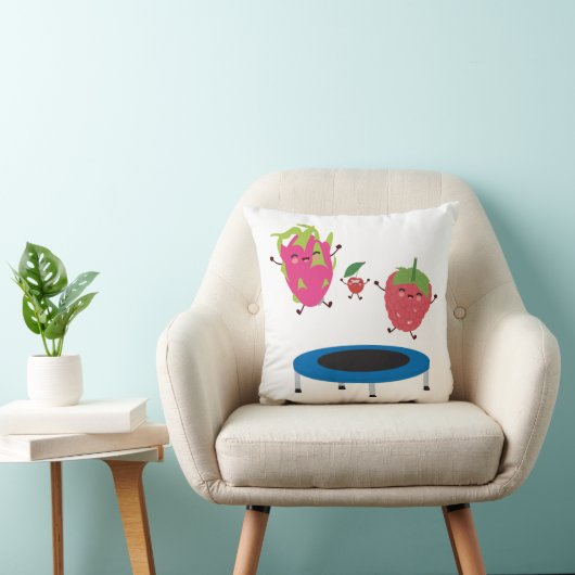 Coussin Sauts De Fruits Sur Trampoline (Chaise)