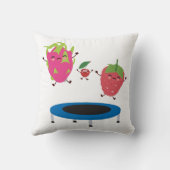 Coussin Sauts De Fruits Sur Trampoline (Verso)