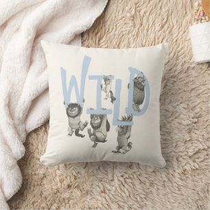 Coussin SAUVAGE   Wild Things et Max - Bleu