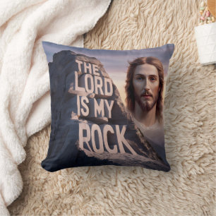 Coussin Sauveur Divin : Le Seigneur Est Mon Rocher