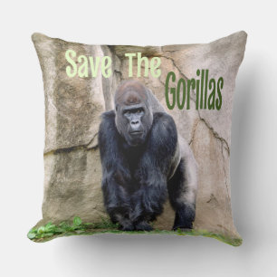 Coussin Sauvez Les Gorilles