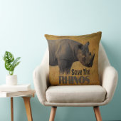 Coussin Sauvez Les Rhinos (Chaise)