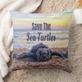 Coussin Sauvez les tortues marines (Couverture)