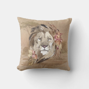 Coussin Savane Safari Sahara Lion