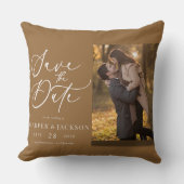 Coussin Save the Date Wedding Custom Photo (Recto)