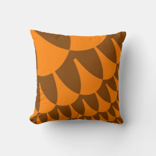 Coussin Scales Brown et orange