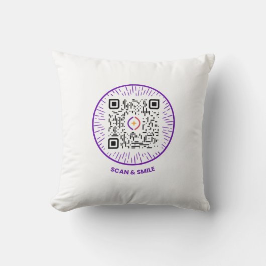 Coussin Scan and Smile - Daily Motivation Cushion (Recto)