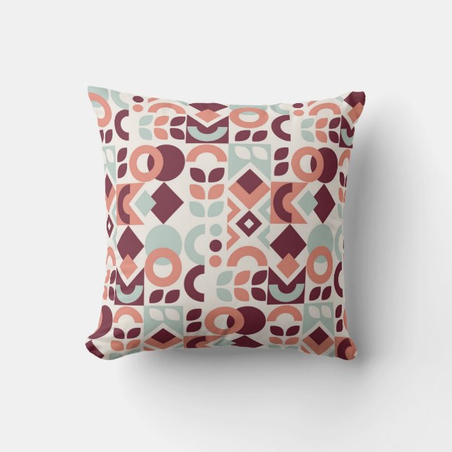 Coussin Scandinavian pattern design. Simple modern retro b (Recto)