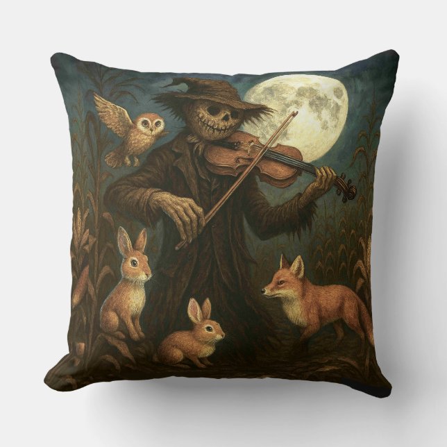 Coussin Scarecrow Serenade Halloween Jeu d'oreiller (Recto)