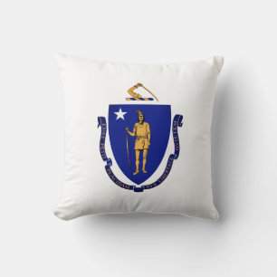 Coussin Sceau d'État du Massachusetts