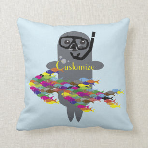 Coussin Sceau gris Thunder_Cove