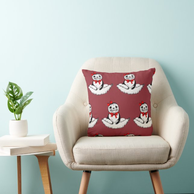 Coussin Sceau ravissant – Édition de Noël (Chaise)